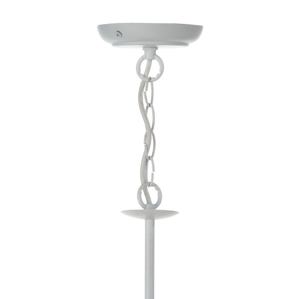 Irwin 8 Light Pendant Dual Mount White - Image 4