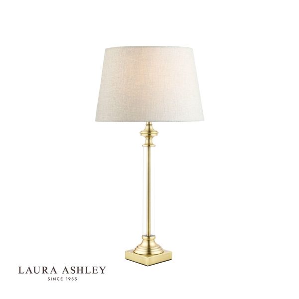 Laura Ashley Winston Table Lamp Antique Brass & Glass Base Only