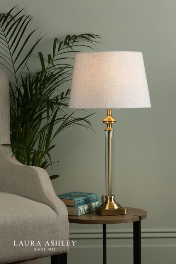 Laura Ashley Winston Table Lamp Antique Brass & Glass Base Only - Image 6