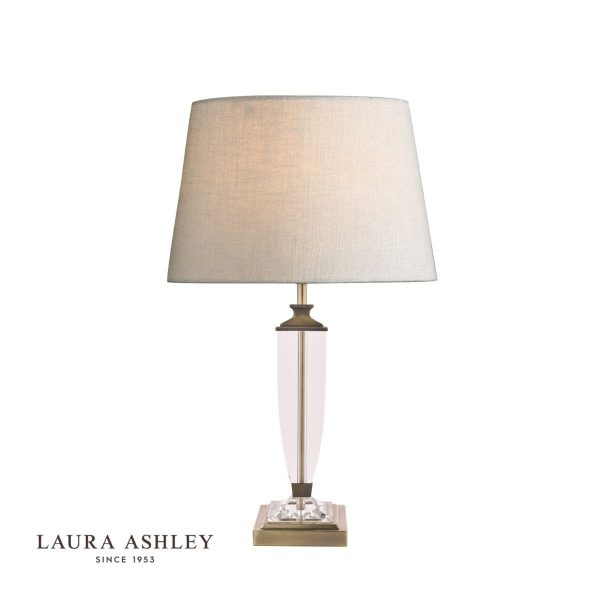 Laura Ashley Carson Antique Brass & Crystal Table Lamp Base Large