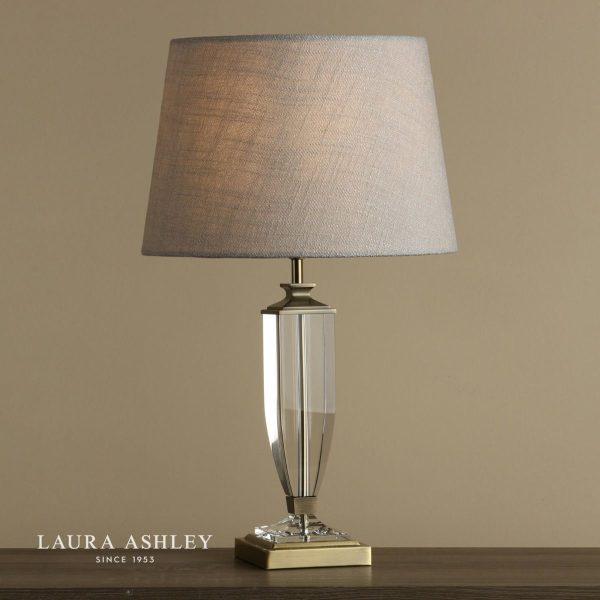 Laura Ashley Carson Antique Brass & Crystal Table Lamp Base Large - Image 4