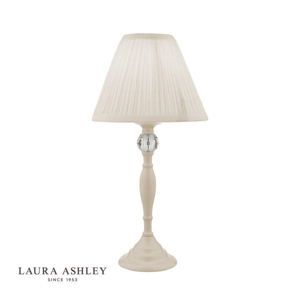 Laura Ashley Ellis Satin-Painted Spindle Table Lamp with Ivory Shade - Image 2