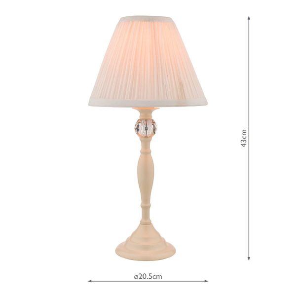 Laura Ashley Ellis Satin-Painted Spindle Table Lamp with Ivory Shade - Image 4