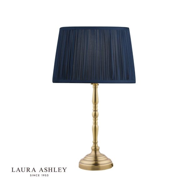 Laura Ashley Corey Antique Brass Candlestick Table Lamp Base - Image 2