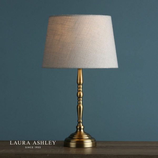 Laura Ashley Corey Antique Brass Candlestick Table Lamp Base - Image 4