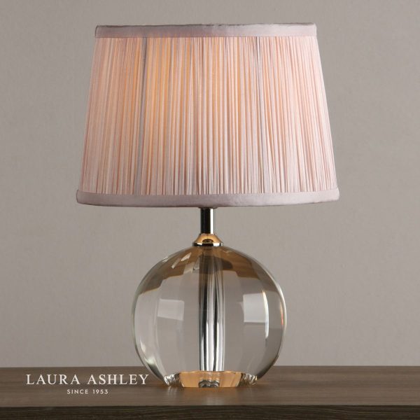 Laura Ashley Lydia Hand-Cut Faceted Crystal Glass Globe Table Lamp Base Petite - Image 4