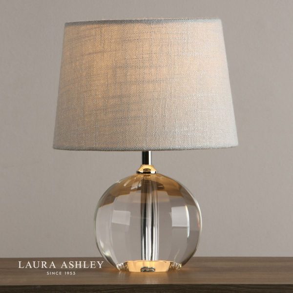 Laura Ashley Lydia Hand-Cut Faceted Crystal Glass Globe Table Lamp Base Petite - Image 5