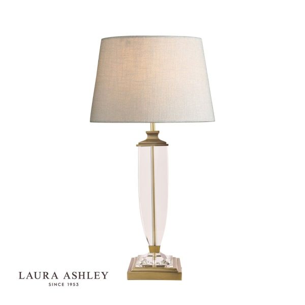 Laura Ashley Carson Antique Brass & Crystal Table Lamp Base Extra-Large