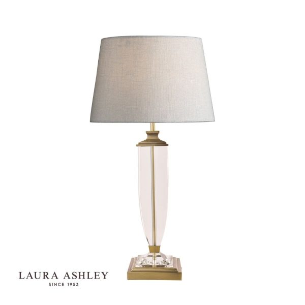 Laura Ashley Carson Antique Brass & Crystal Table Lamp Base Extra-Large - Image 2