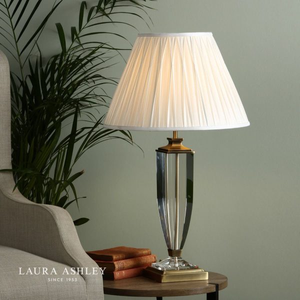 Laura Ashley Carson Antique Brass & Crystal Table Lamp Base Extra-Large - Image 4