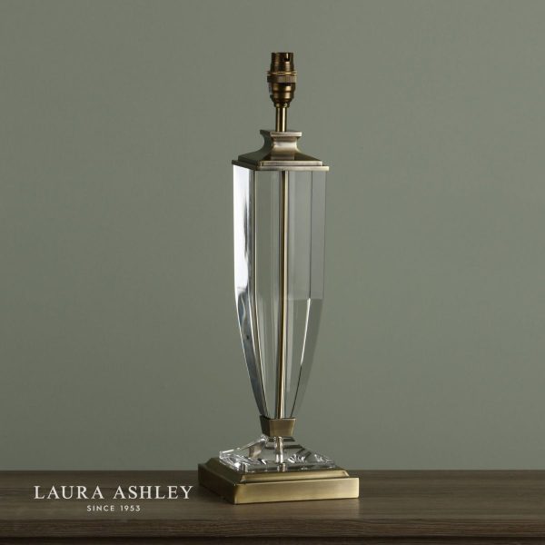 Laura Ashley Carson Antique Brass & Crystal Table Lamp Base Extra-Large - Image 6