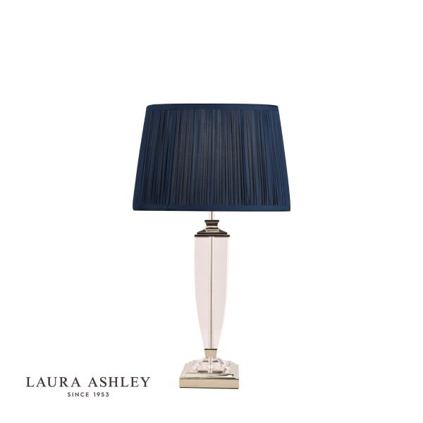 Laura Ashley Carson Polished Nickel & Crystal Table Lamp Base Extra-Large - Image 2