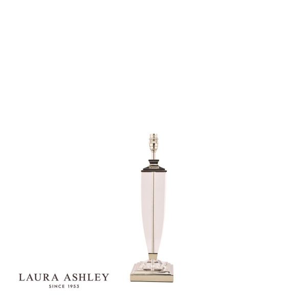 Laura Ashley Carson Polished Nickel & Crystal Table Lamp Base Extra-Large - Image 3