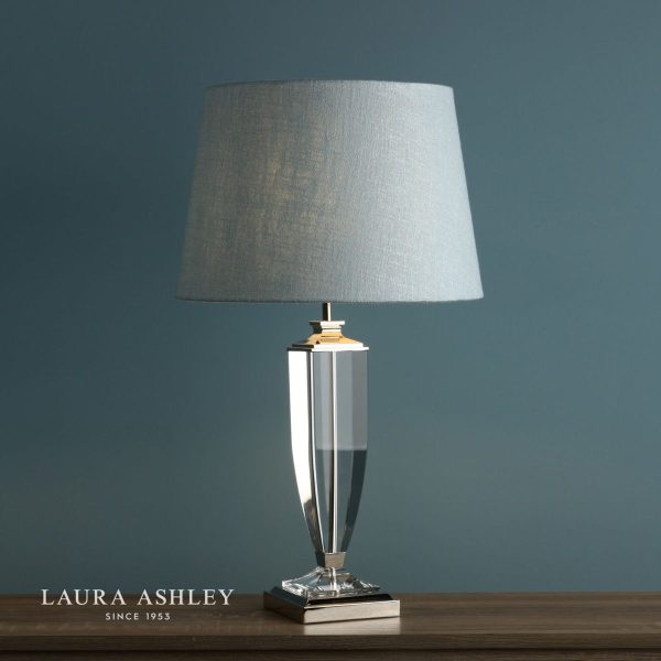 Laura Ashley Carson Polished Nickel & Crystal Table Lamp Base Extra-Large - Image 4