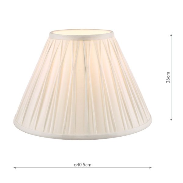 Laura Ashley Fenn Silk Empire Drum Shade White 40cm/16 inch - Image 5