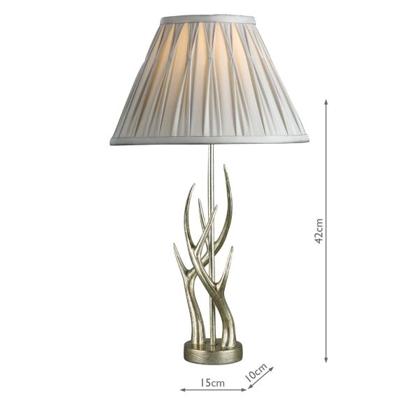 Laura Ashley Mulroy Champagne Antler Table Lamp Base - Image 8