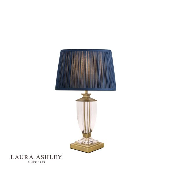 Laura Ashley Carson Antique Brass & Crystal Table Lamp Base Small