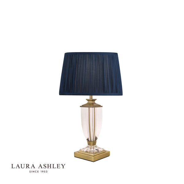 Laura Ashley Carson Antique Brass & Crystal Table Lamp Base Small - Image 2