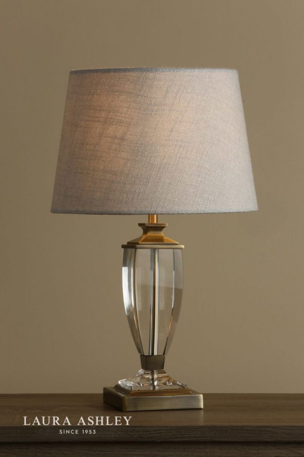 Laura Ashley Carson Antique Brass & Crystal Table Lamp Base Small - Image 5