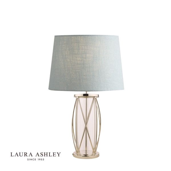 Laura Ashley Beckworth Polished Nickel Lattice Table Lamp Base Large