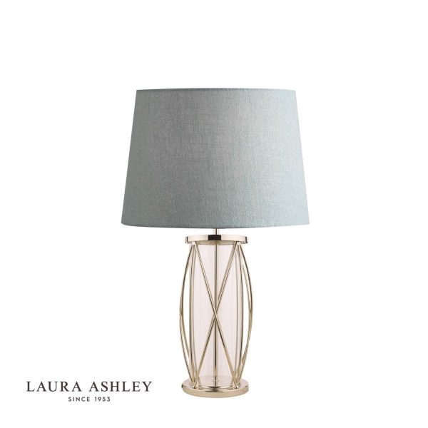 Laura Ashley Beckworth Polished Nickel Lattice Table Lamp Base Large - Image 2