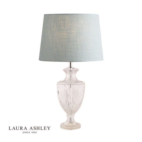 Laura Ashley Meredith Cut Glass Crystal Urn Table Lamp Base Large