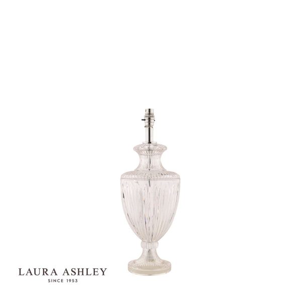 Laura Ashley Meredith Cut Glass Crystal Urn Table Lamp Base Large - Image 3