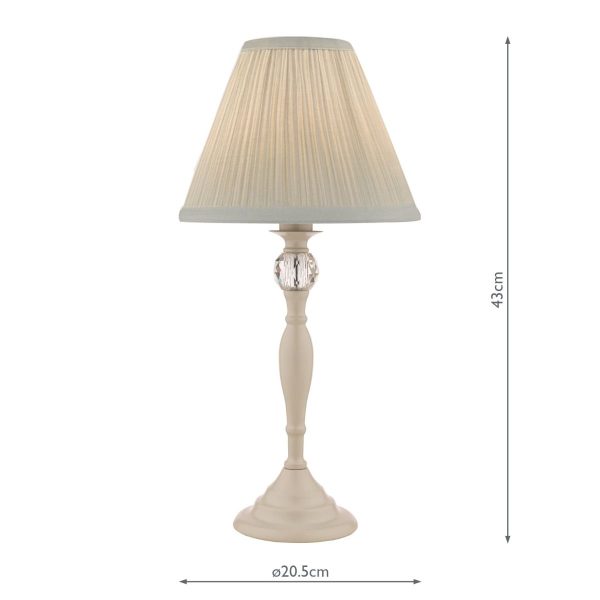 Laura Ashley Ellis Satin-Painted Spindle Table Lamp with Ivory Shade - Image 5