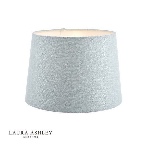 Laura Ashley Bacall Linen Empire Drum Shade Duck Egg Blue 30cm/12 inch