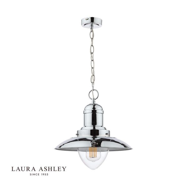 Laura Ashley Corbridge Pendant Polished Chrome - Image 2