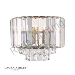 Laura Ashley Vienna Crystal & Antique Brass Wall Light