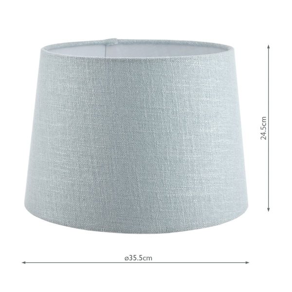 Laura Ashley Bacall Linen Empire Drum Shade Duck Egg Blue 35cm/14 inch - Image 5