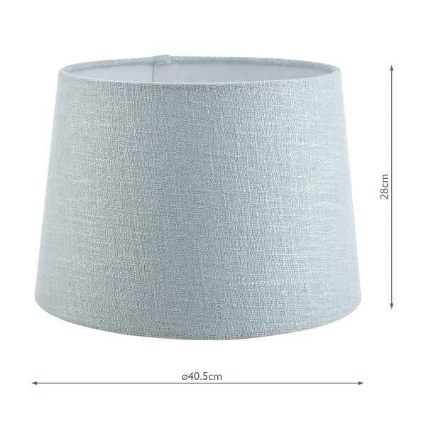 Laura Ashley Bacall Linen Empire Drum Shade Duck Egg Blue 40cm/16 inch - Image 5