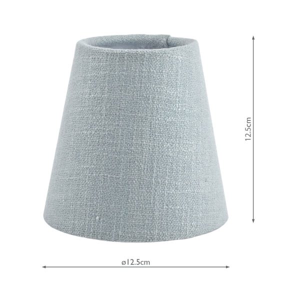 Laura Ashley Bacall Linen Empire Drum Shade Duck Egg Blue 12.5cm/5 inch - Image 5