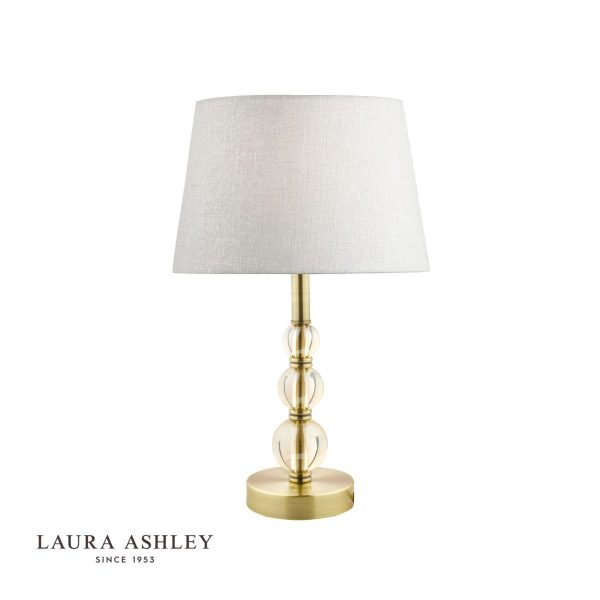 Laura Ashley Selby Small Table Lamp Antique Brass & Glass Ball Base Only - Image 2