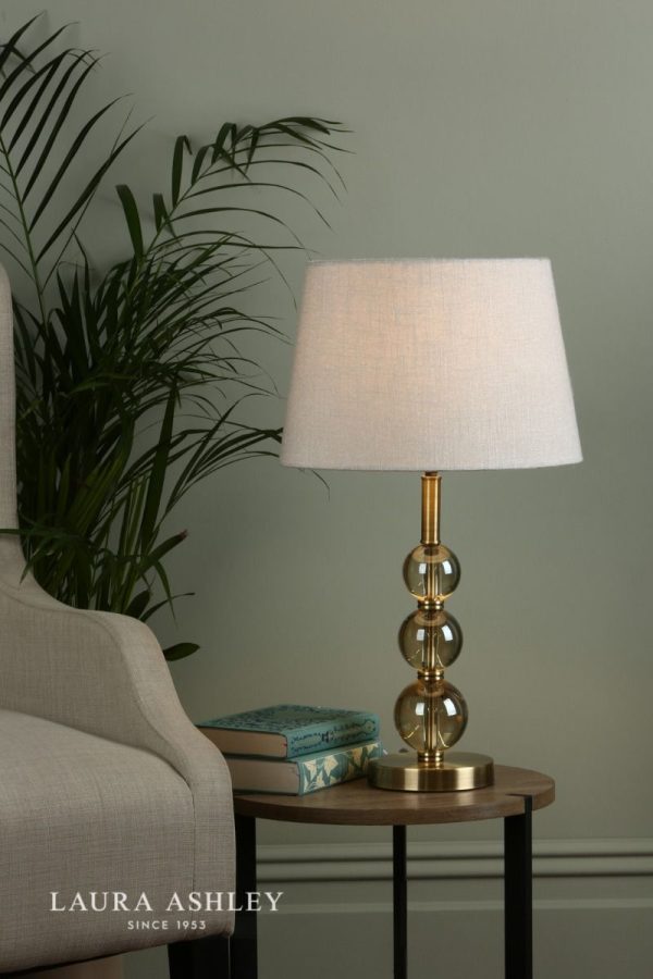 Laura Ashley Selby Large Table Lamp Antique Brass & Glass Ball Base Only - Image 4