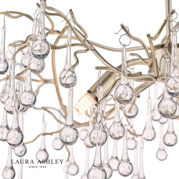 Laura Ashley Willow 3 Light Pendant Ceiling Light - Image 2