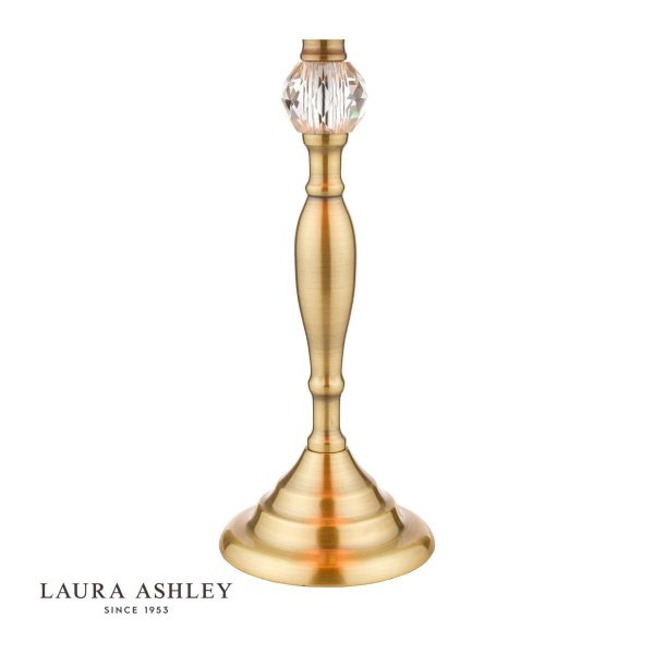 Laura Ashley Ellis Table Lamp Antique Brass With Ivory Shade - Image 4