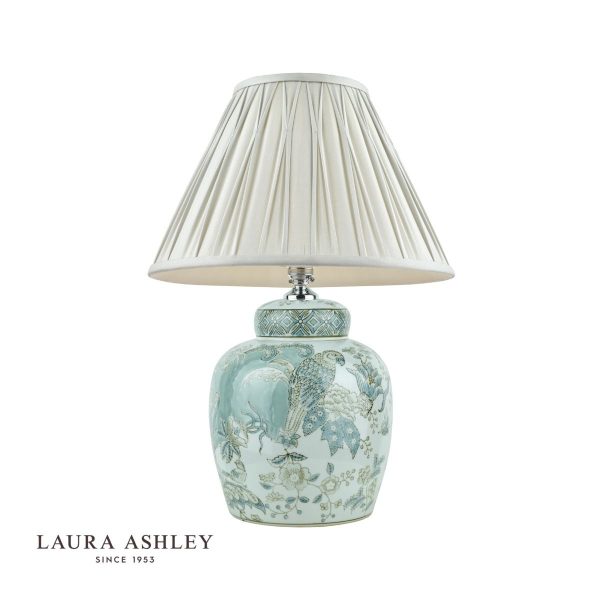 Laura Ashley Elizabeth Ceramic Table Lamp With Bird Print Design Base Only - Image 2