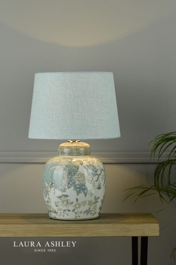 Laura Ashley Elizabeth Ceramic Table Lamp With Bird Print Design Base Only - Image 4