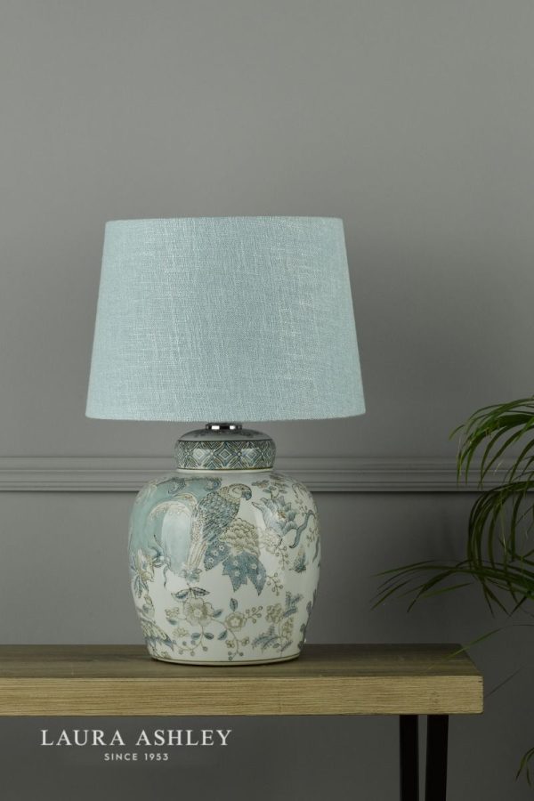 Laura Ashley Elizabeth Ceramic Table Lamp With Bird Print Design Base Only - Image 5