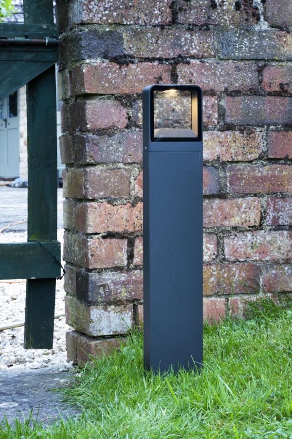 Malone Outdoor Post with Square Light Anthracite IP65 LED - Image 3