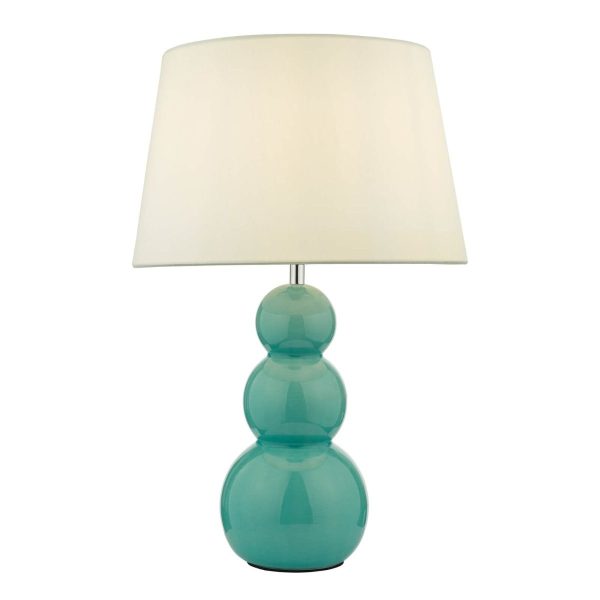 Mia Table Lamp Teal Ceramic Base Only - Image 2