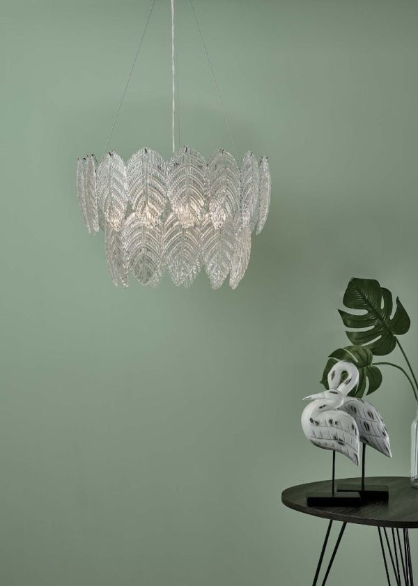 Phillipa 3 Light Pendant Clear Glass And Polished Chrome - Image 4