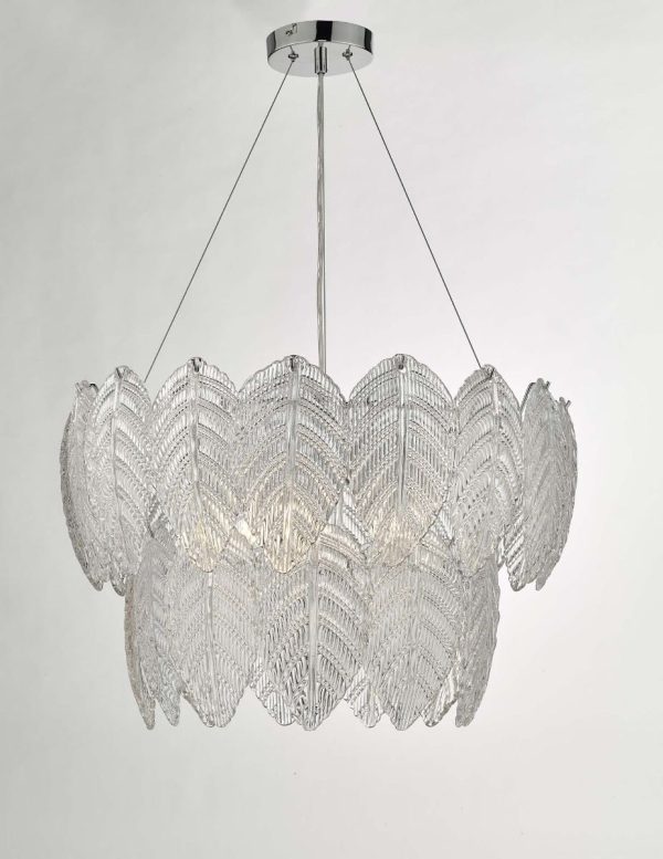 Phillipa 3 Light Pendant Clear Glass And Polished Chrome - Image 5