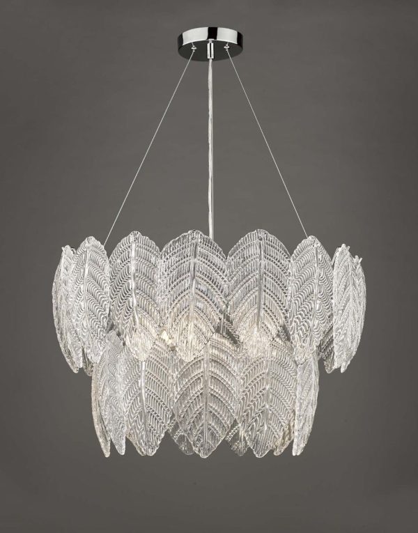 Phillipa 3 Light Pendant Clear Glass And Polished Chrome - Image 6