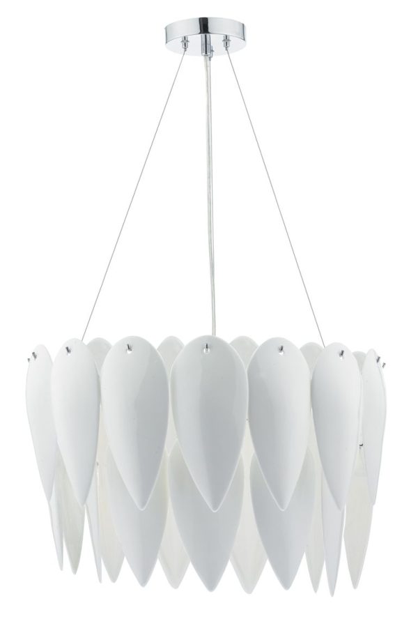 Phillipa 3 Light Pendant White Ceramic - Image 2