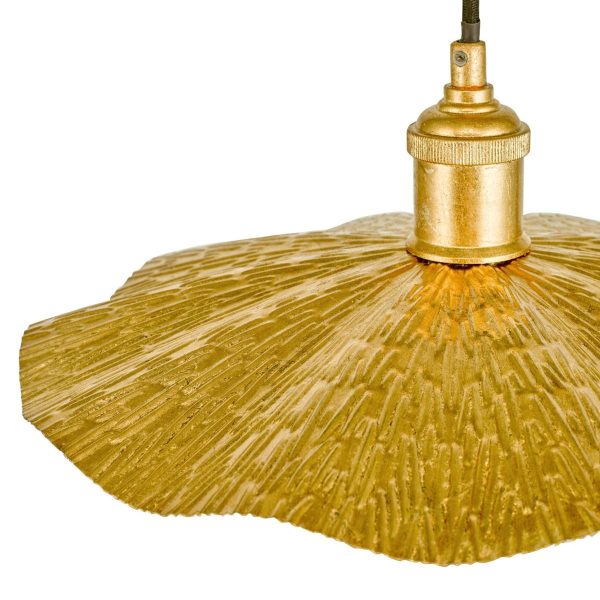 Piper 1 Light Single Pendant Gold Leaf - Image 3