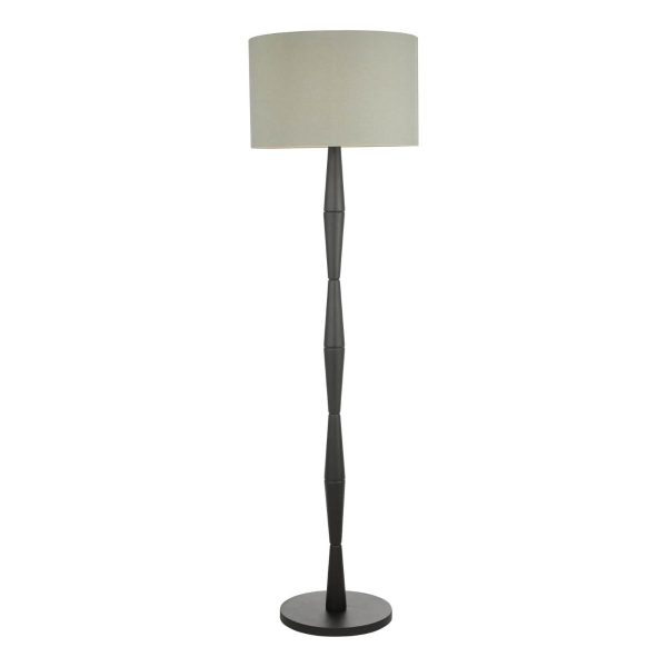 Sierra Floor Lamp Black With Shade