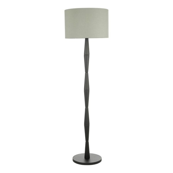 Sierra Floor Lamp Black With Shade - Image 2